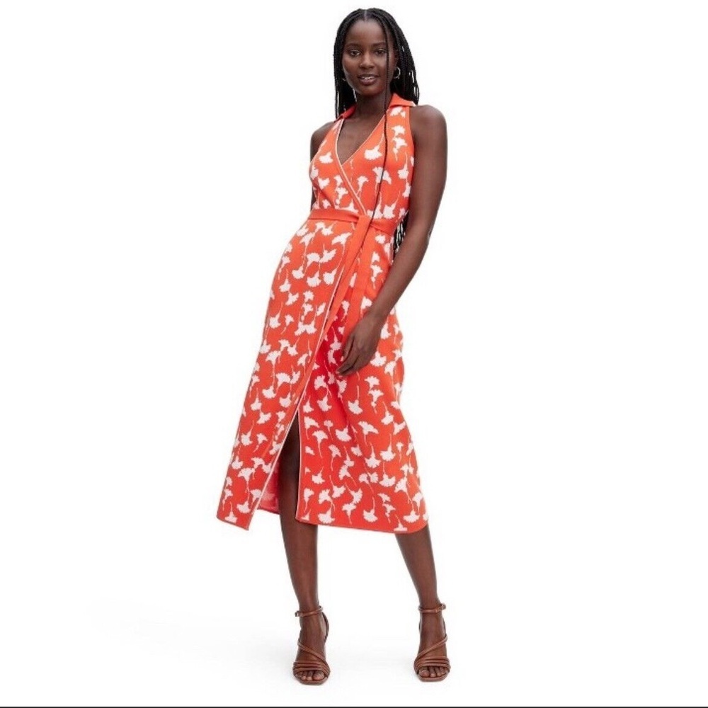 Diane Von Furstenberg x Target Ginkgo Wrap Midi Dress - Size XXS